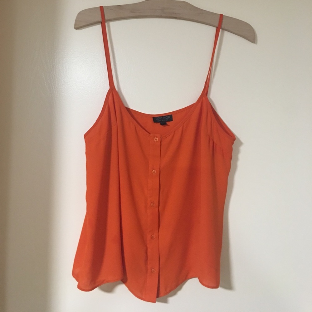 TOPSHOP 💥️Orange Tank Top💥 Nordstrom tank top - size 10